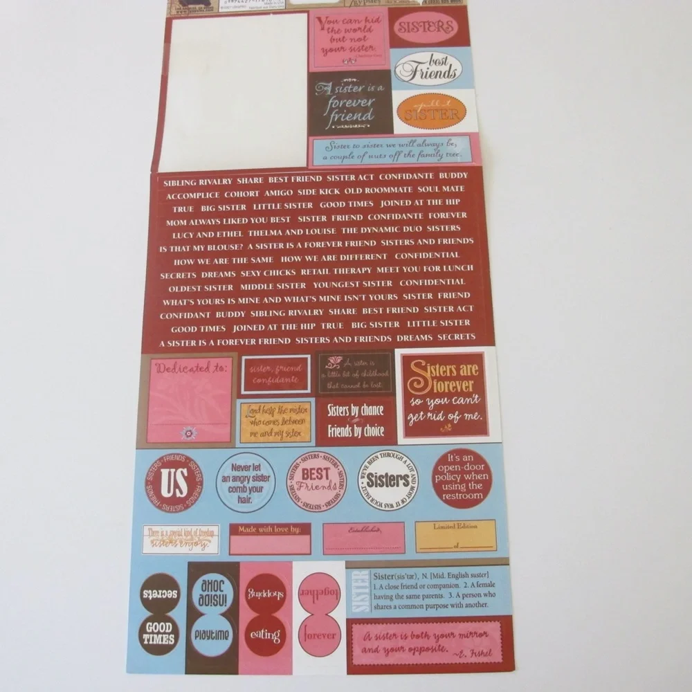 Scrapbooking Sticker Bundle For Paper Crafts Family Home Memories (New & Used)